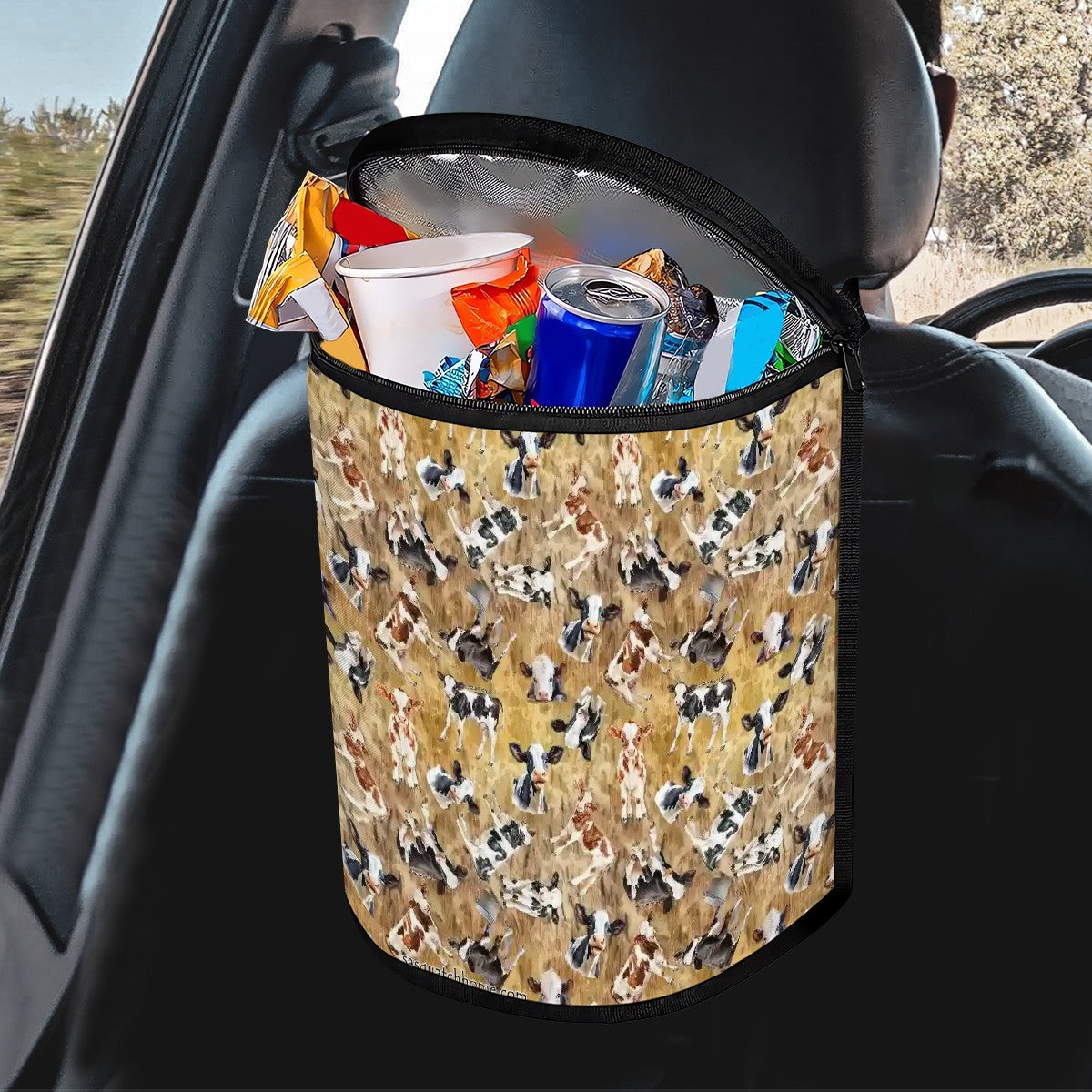 10 Animal Designs, Bucket-Shaped Car Trash Bag