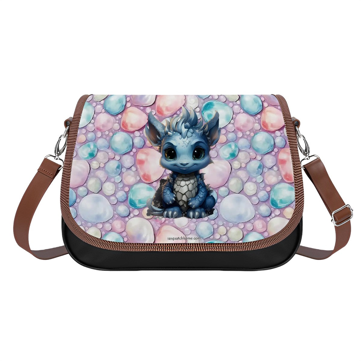 Baby Dragon, Leather Shoulder Bag / Purse