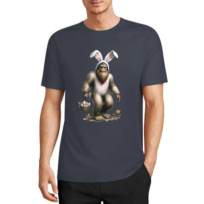 Bigfoot - Sasquatch Easter Bunny Short Sleeve Cotton T-Shirt