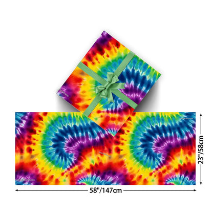 19 Tie Dye Designs, 3 Pack Gift Wrapping Paper Sheets