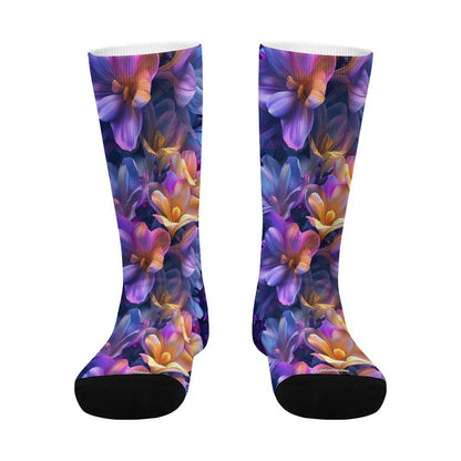 10 Flower Designs Children’s Polyester Socks