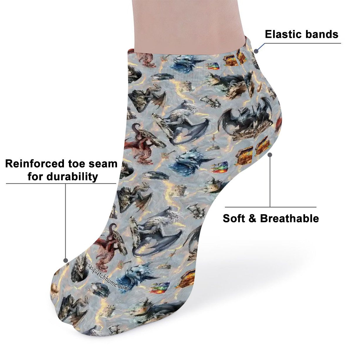 8” Poly Ankle Socks