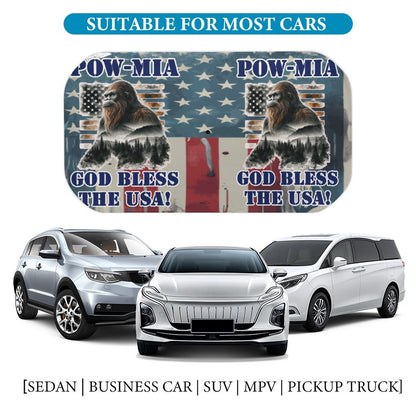 POW-MIA Sasquatch Car Sunshade Umbrella