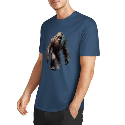 Bigfoot - Sasquatch Walking Short Sleeve Cotton T-Shirt