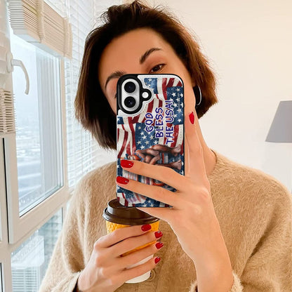 Patriotic Sasquatch / Bigfoot, iPhone 16 Faux Leather Wallet Case