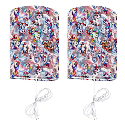 8 Patriot Designs, Wall Sconces, Set of 2, Plug In