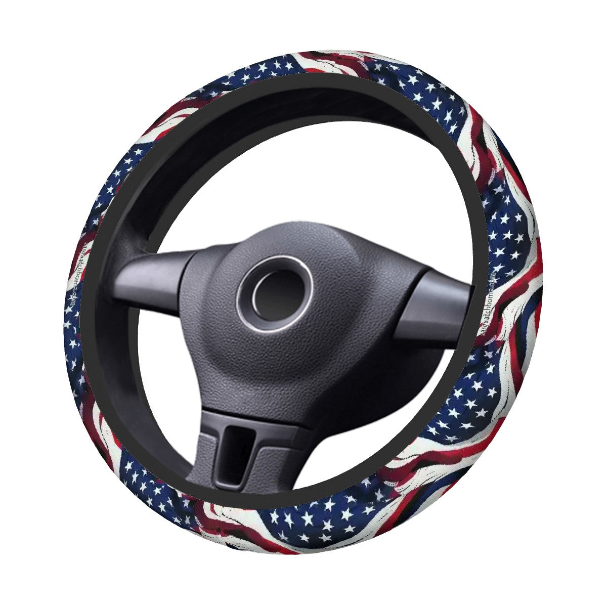 American Flag, Rugged Auto Steering Wheel Cover - 15"