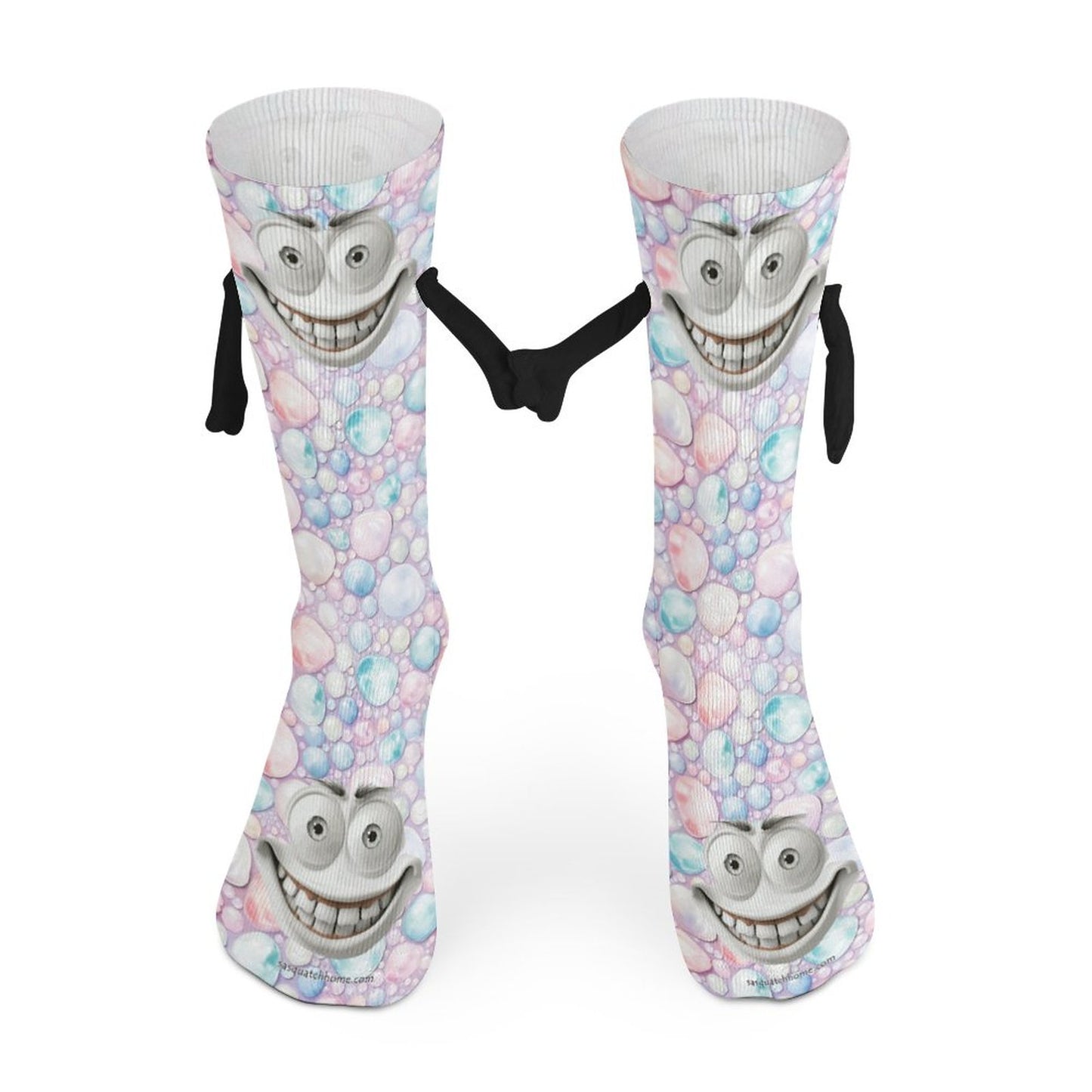 Sinister Faces, Magnetic Holding Hands Funny Socks – PERSONALIZE FREE