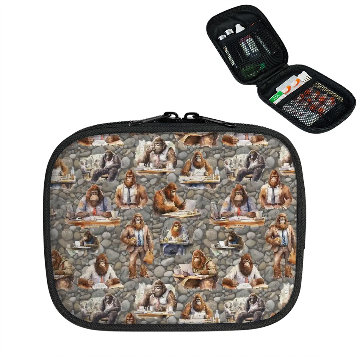 Sasquatch/Bigfoot Themed Travel Medicine Kit, First Aid Kit