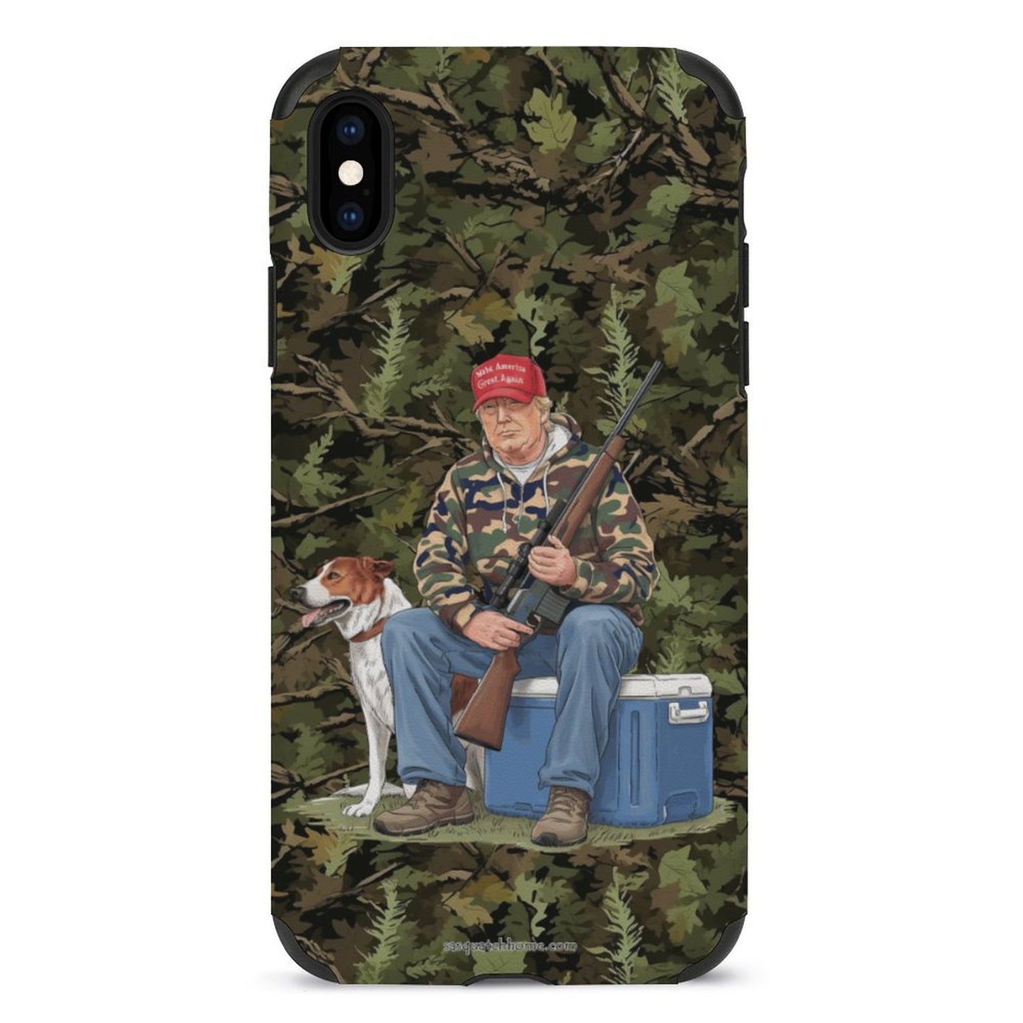 Donald Trump Hunting Dog, Microfiber iPhone 11 Cases