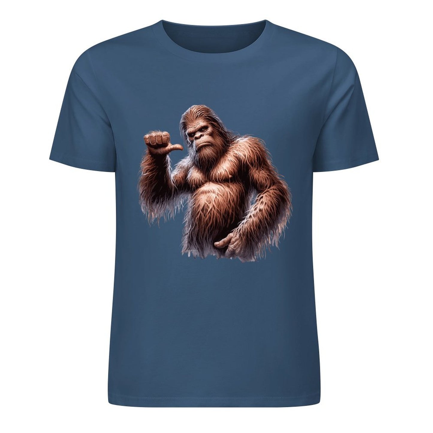 Bigfoot - Sasquatch Pointing at self Short Sleeve Cotton T-Shirt