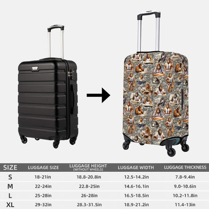 Scholar Sasquatch Bigfoot Polyester Luggage Cover / Protector (With Belt)