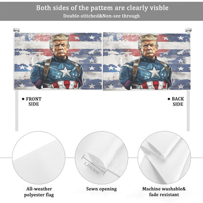 Captain trump Car Flag