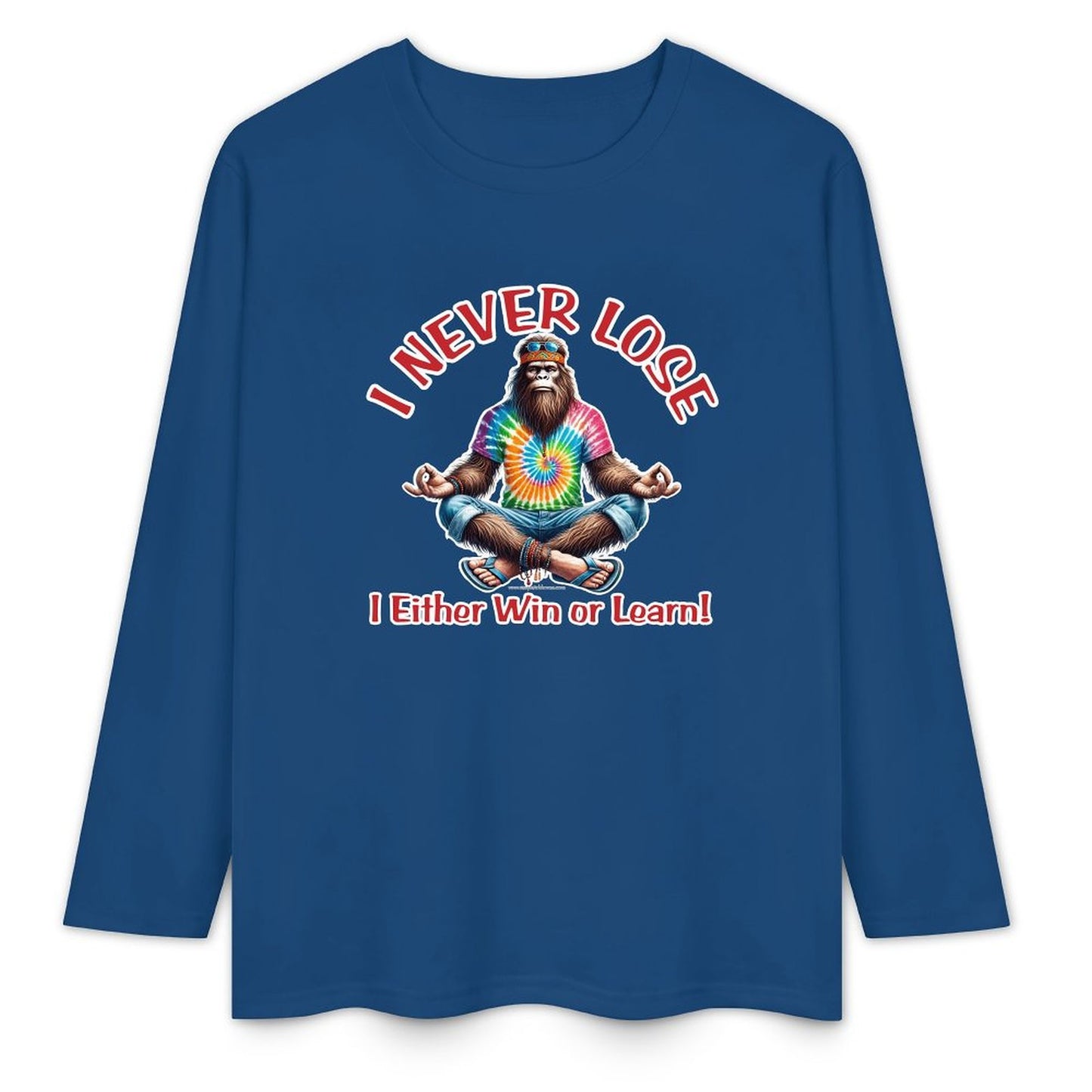 Bigfoot / Sasquatch "I never lose...", Cotton Unisex Long Sleeve T-shirt