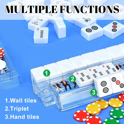 Donald Trump Dancing Design, 4 Artistic Mahjong Tile Pusher Racks