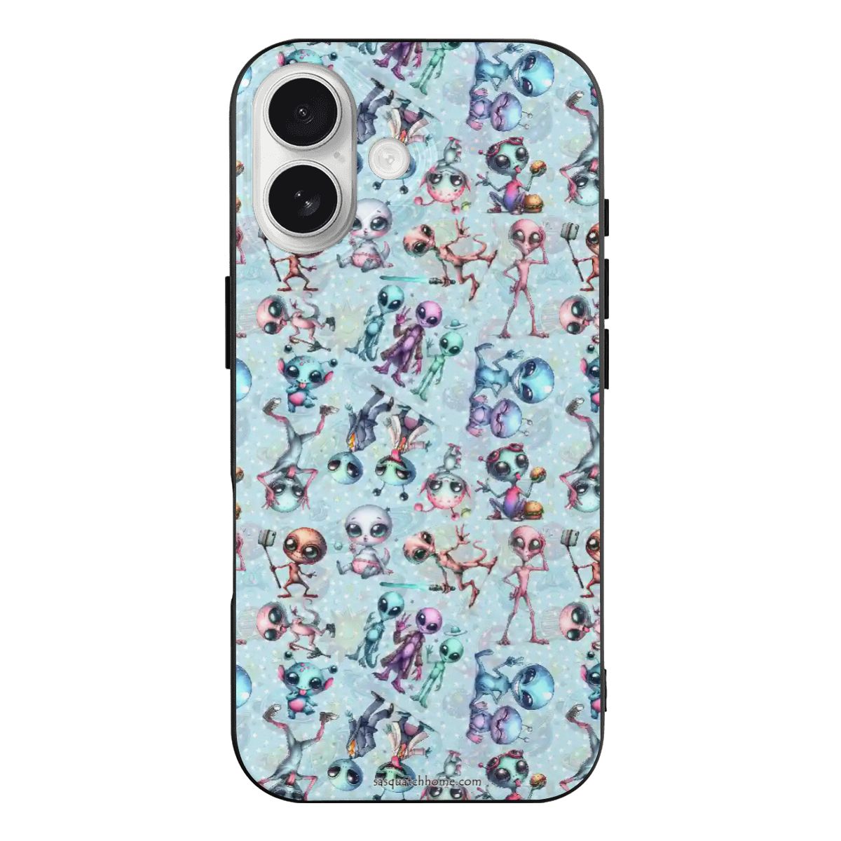 6 Alien Designs, iPhone 17 Thermoplastic Polyurethane Phone Case