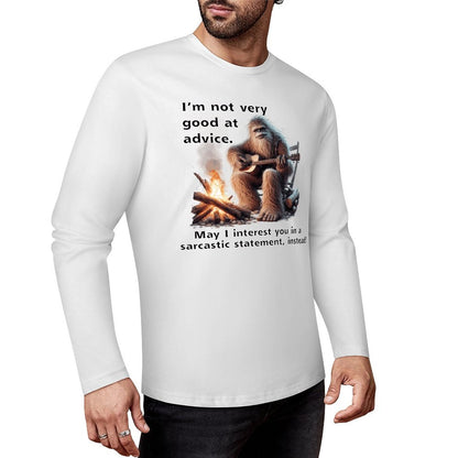 Bigfoot - Sasquatch "I'm not very good..",  Cotton Unisex Long Sleeve T-shirt