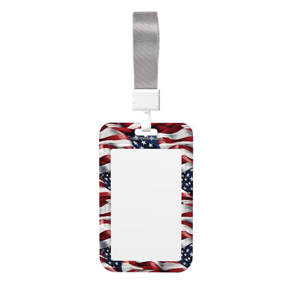 Bigfoot Sasquatch, US Navy Man -Durable Double Sided Badge Holder