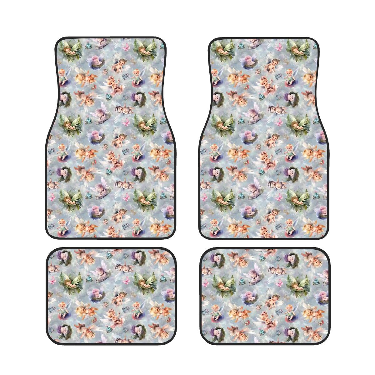 6 Fairy Designs, 4 Piece Auto Floor Mats