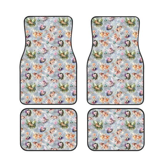 6 Fairy Designs, 4 Piece Auto Floor Mats