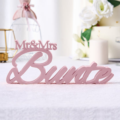 z Personalized 3D Print With Your Last Name, Mr & Mrs Family Name Wedding Decor Gifts