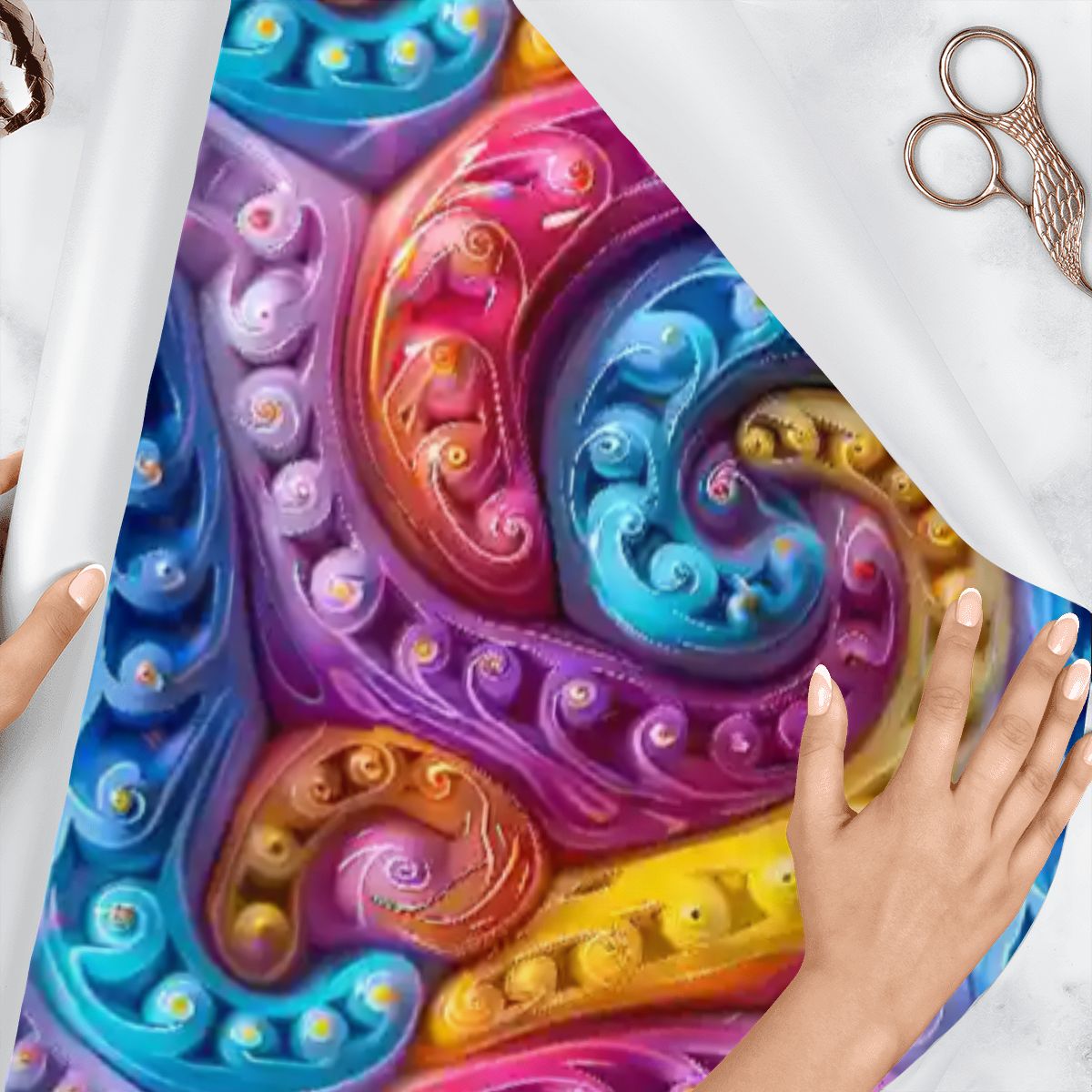 Psychedelic Design, 3 Pack Gift Wrapping Paper Sheets