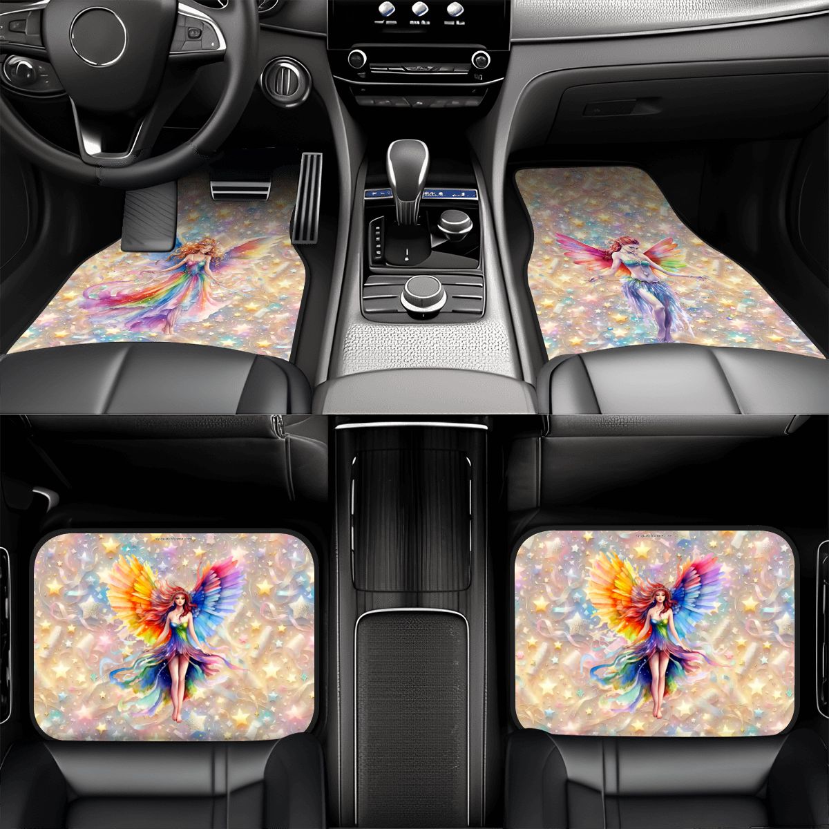 Rainbow Fairies, 4 Piece Auto Floor Mats