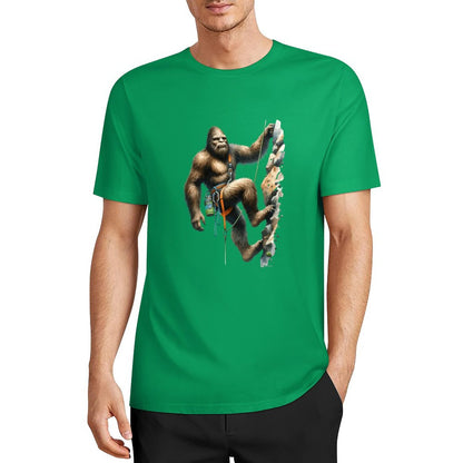 Bigfoot - Sasquatch Rock Climber Short Sleeve Cotton T-Shirt