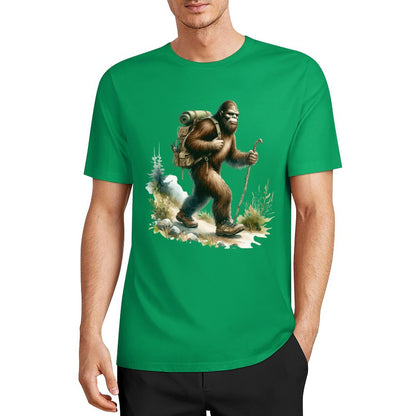 Bigfoot - Sasquatch Hiking Short Sleeve Cotton T-Shirt