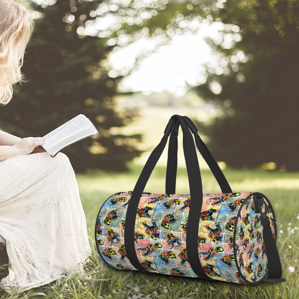 7 Alien Designs, Large Capacity Duffle Bag, Sports Bag, Duffle, Travel Bag