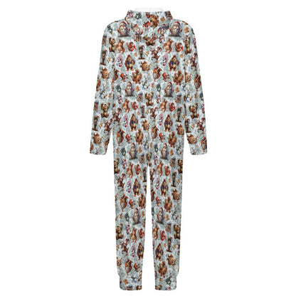 10 Bigfoot / Sasquatch Designs, Youth Flannel Footless Zip up Pajama Jumpsuit