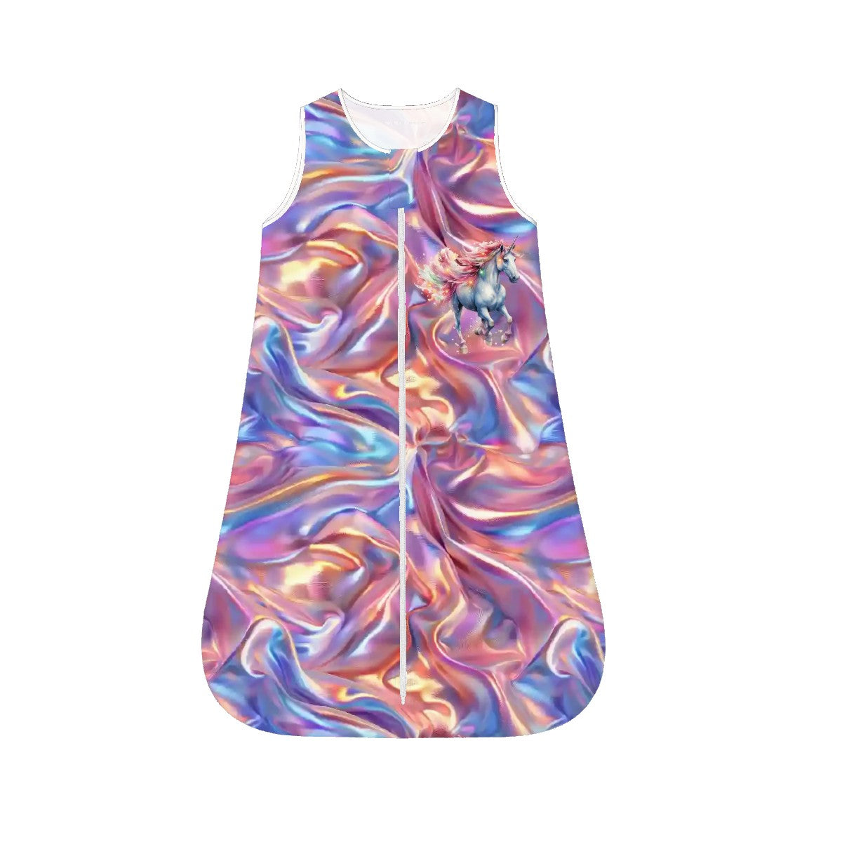 Rainbow Unicorn, Sleeveless Baby Sleep Sack