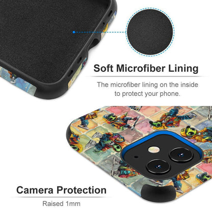 6 Alien Designs, Microfiber iPhone 11 Cases