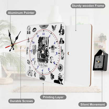 Donald Trump Badass, Square Wall Clock