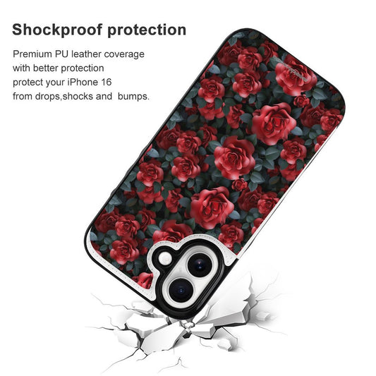 10 Beautiful Flower Designs, iPhone 16 Faux Leather Wallet Case