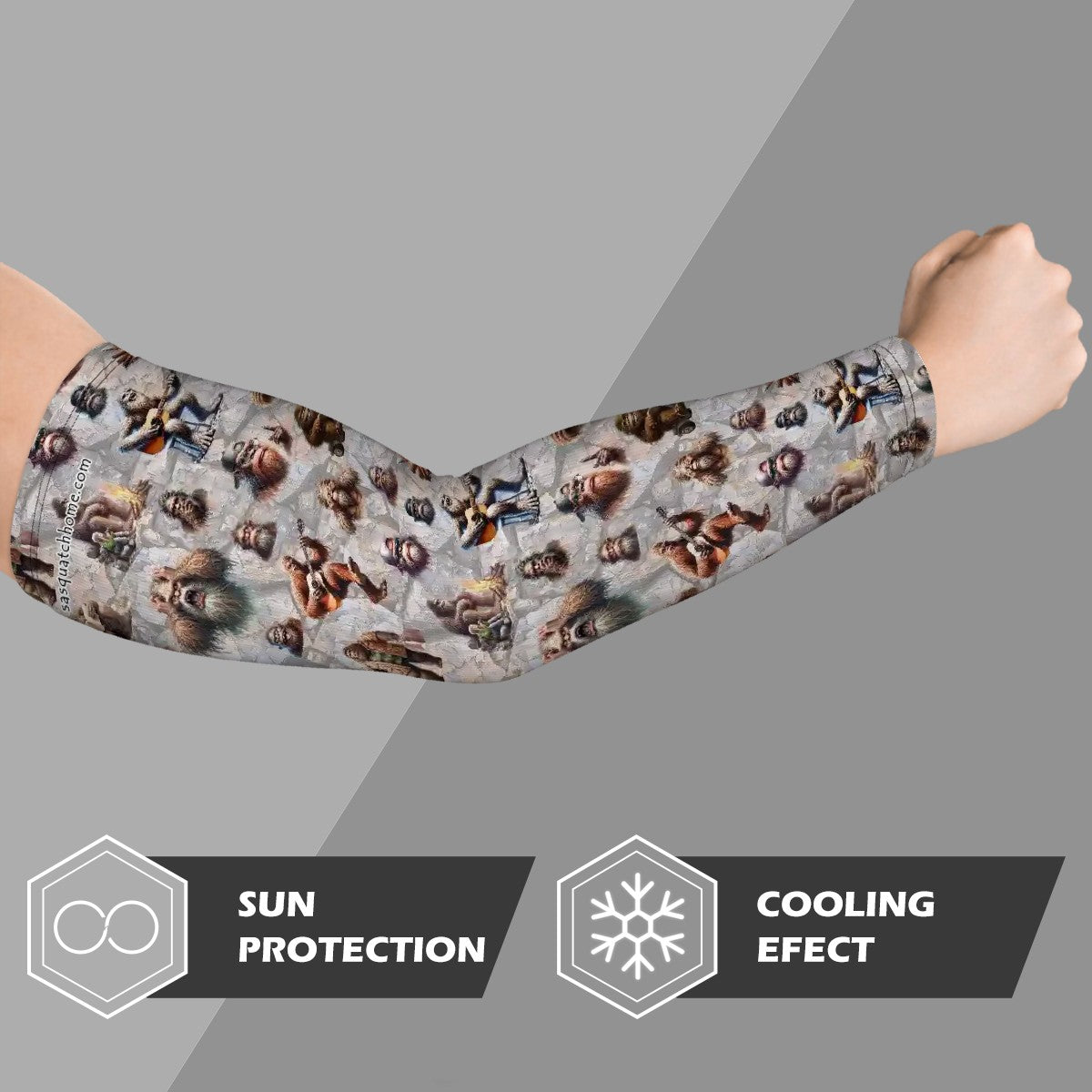 Sasquatch, Bigfoot Themed Sun Protection Arm Sleeves
