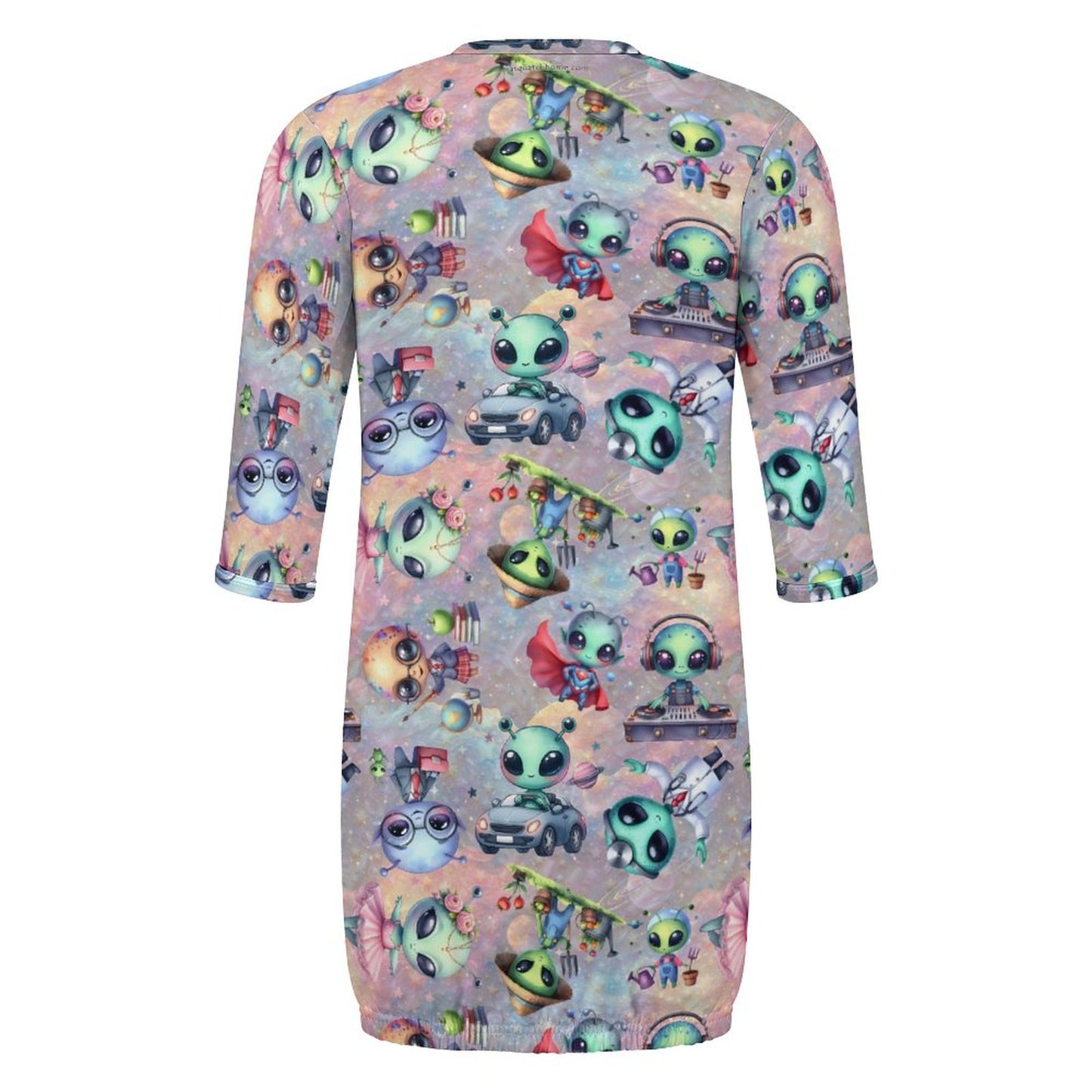 Baby Long Sleeve Faux Cotton Sleeper Gown