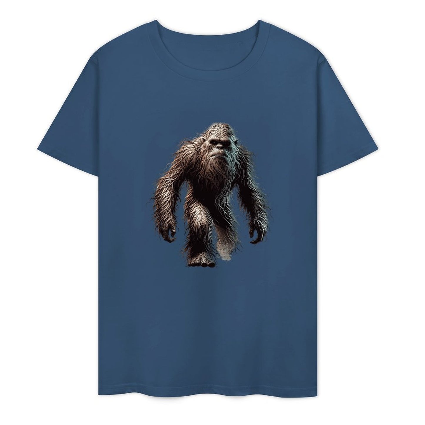 Bigfoot - Sasquatch Walking Short Sleeve Cotton T-Shirt