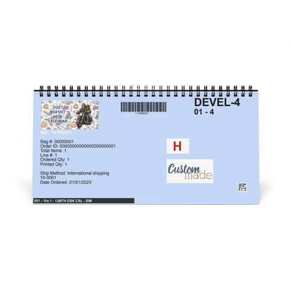 Bigfoot 10" x 5" Desktop Calendar