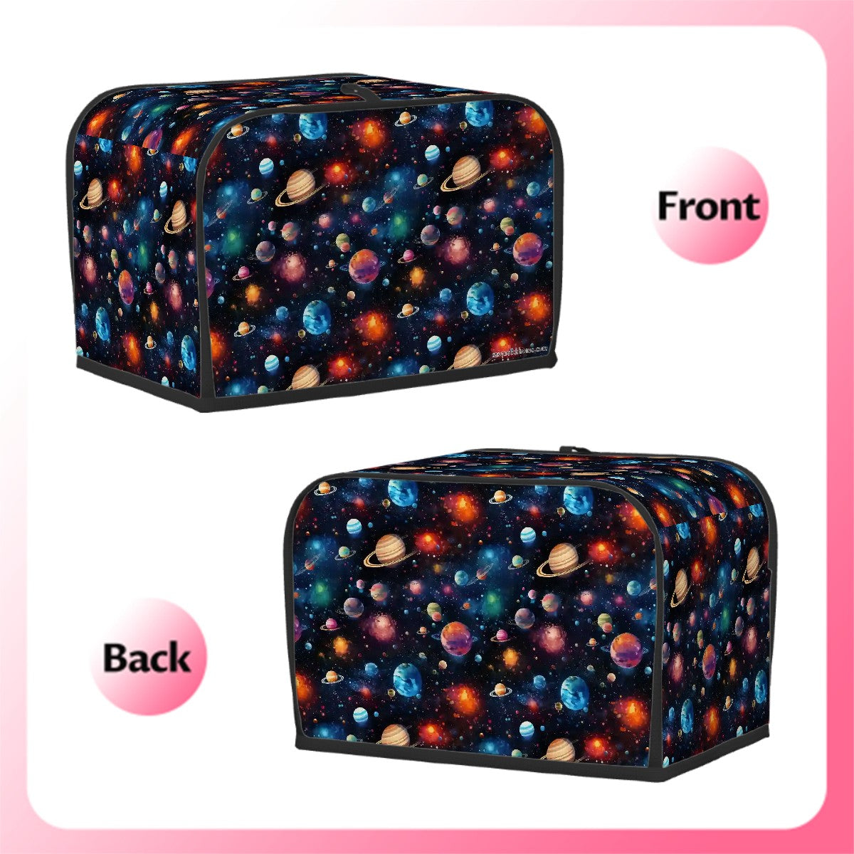 12 Galaxy Space Designs, 2 Slice Toaster Cover