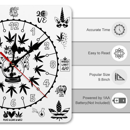 Ganja Square Wall Clock