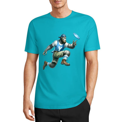 DTF 160gsm Cotton Men's Short Sleeve T-shirt (Front Printing)