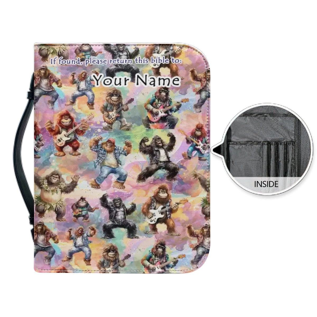 20 Bigfoot / Sasquatch Designs, PERSONALIZE Bible/Book Cover/ Protector