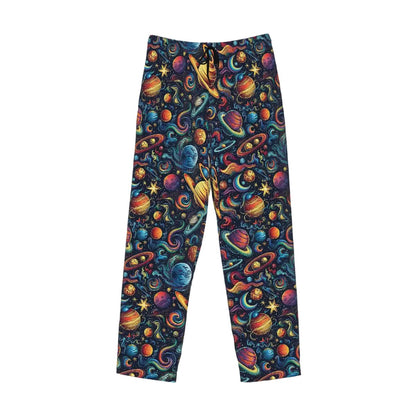 12 Galaxy / Outer Space Designs, Men’s Polyester, Drawstring, Pajama Pants