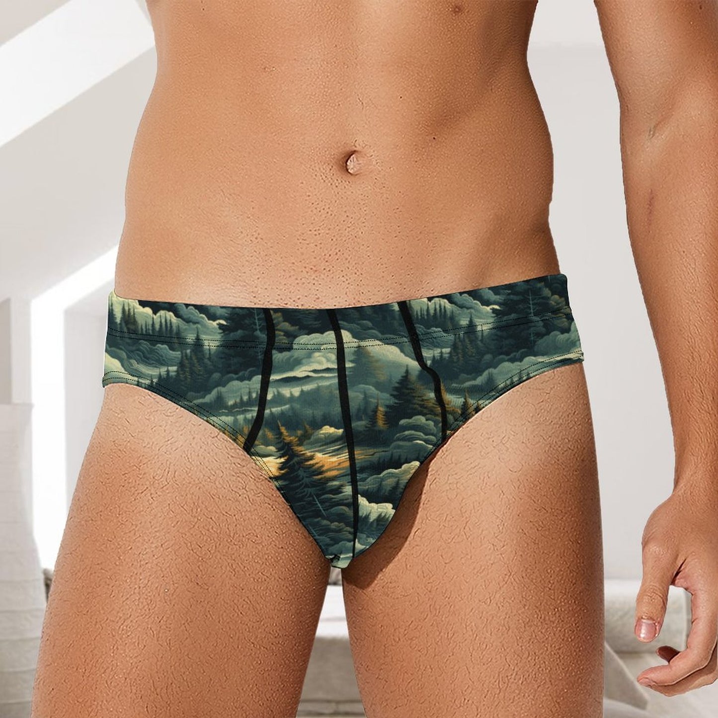 Bigfoot / Sasquatch,  Men’s Silk Briefs Underwear
