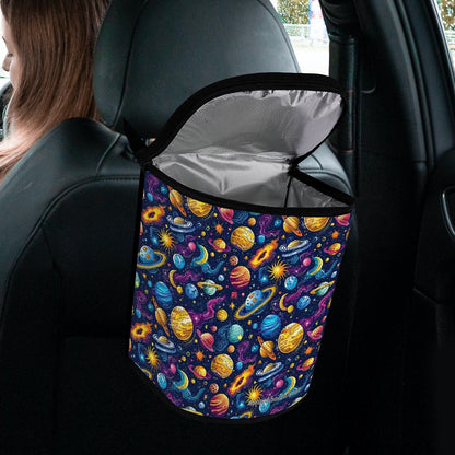 12 Galaxy / Outer Space Designs, Bucket-Shaped Car Trash Bag