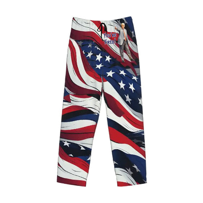 Donald Trump "You're Fired", Men’s Polyester, Drawstring, Pajama Pants