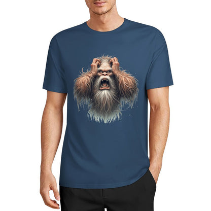 Bigfoot - Sasquatch Frustrated Short Sleeve Cotton T-Shirt