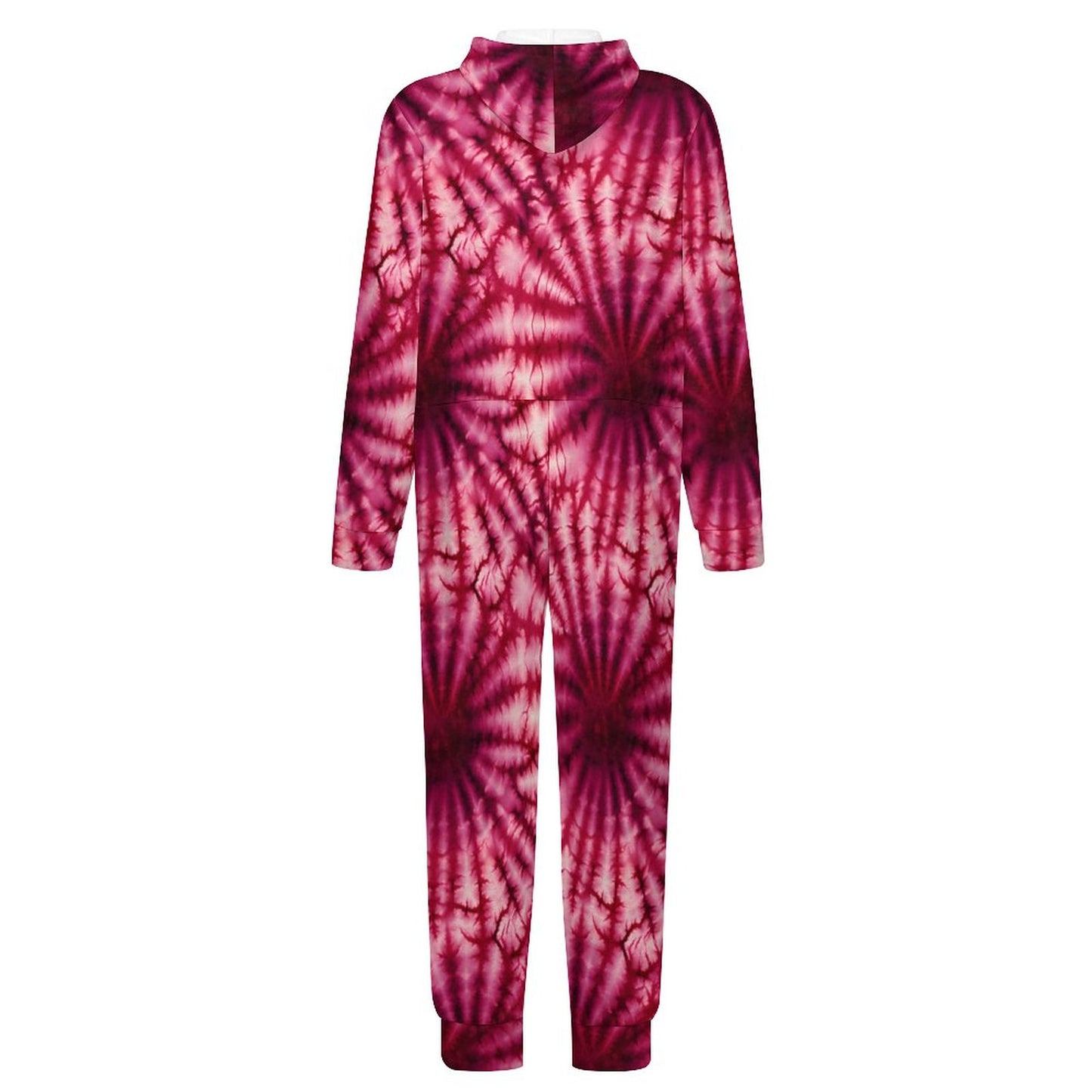 10 Tie Dye Designs, Youth Flannel Footless Zip up Pajama Jumpsuit