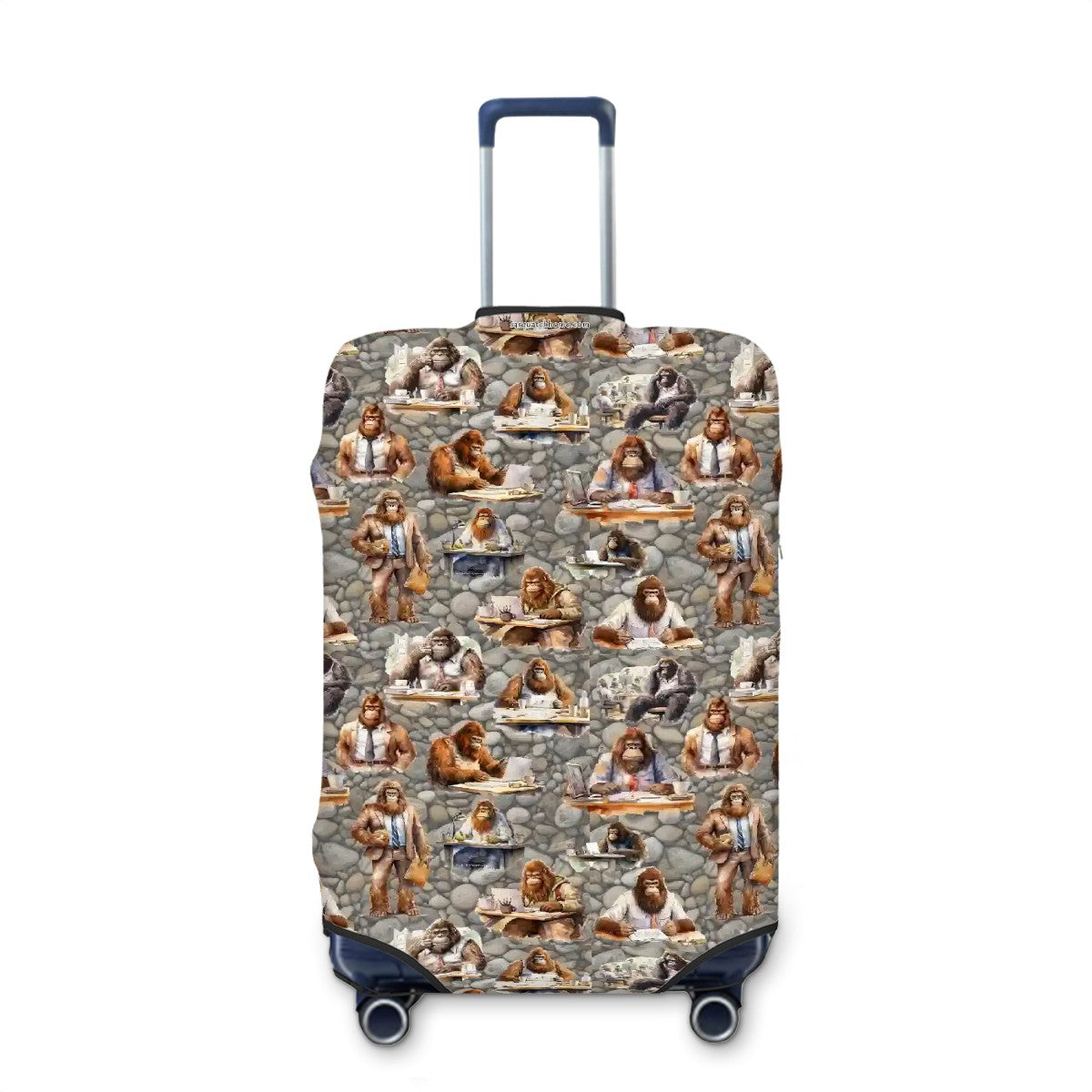Scholar Sasquatch Bigfoot Polyester Luggage Cover / Protector (With Belt)